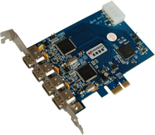 PCI-E 1394A高速数字图像采集卡