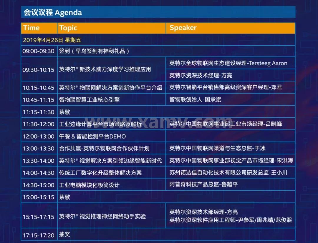 intel大会现场内容